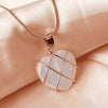 Gold Wrapped Love Heart Crystal Stone Pendant