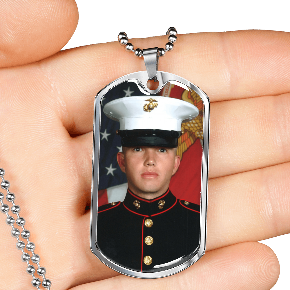 Personalized Dog Tag Necklace with Engraving