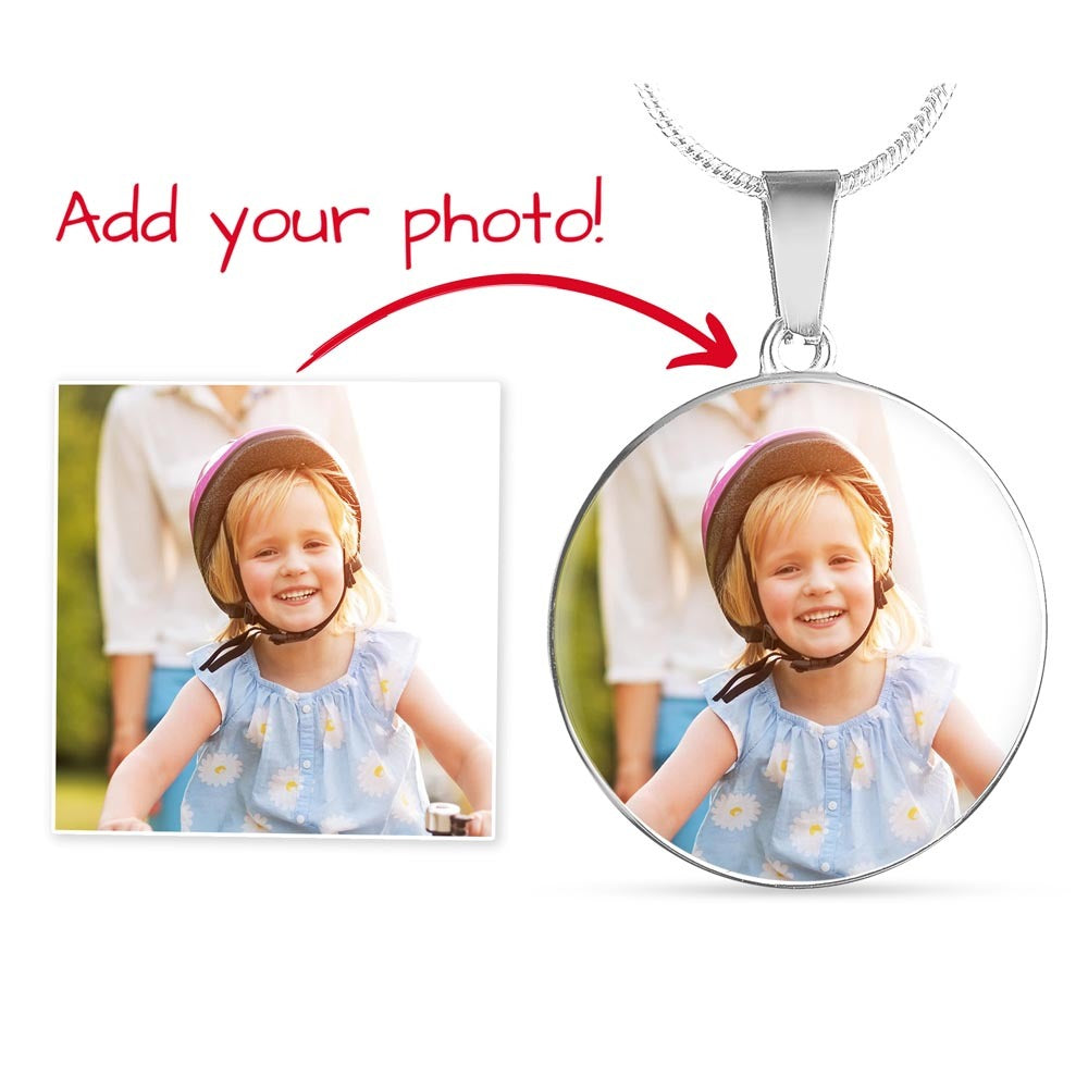 Personalized Circle Necklace with Engraving