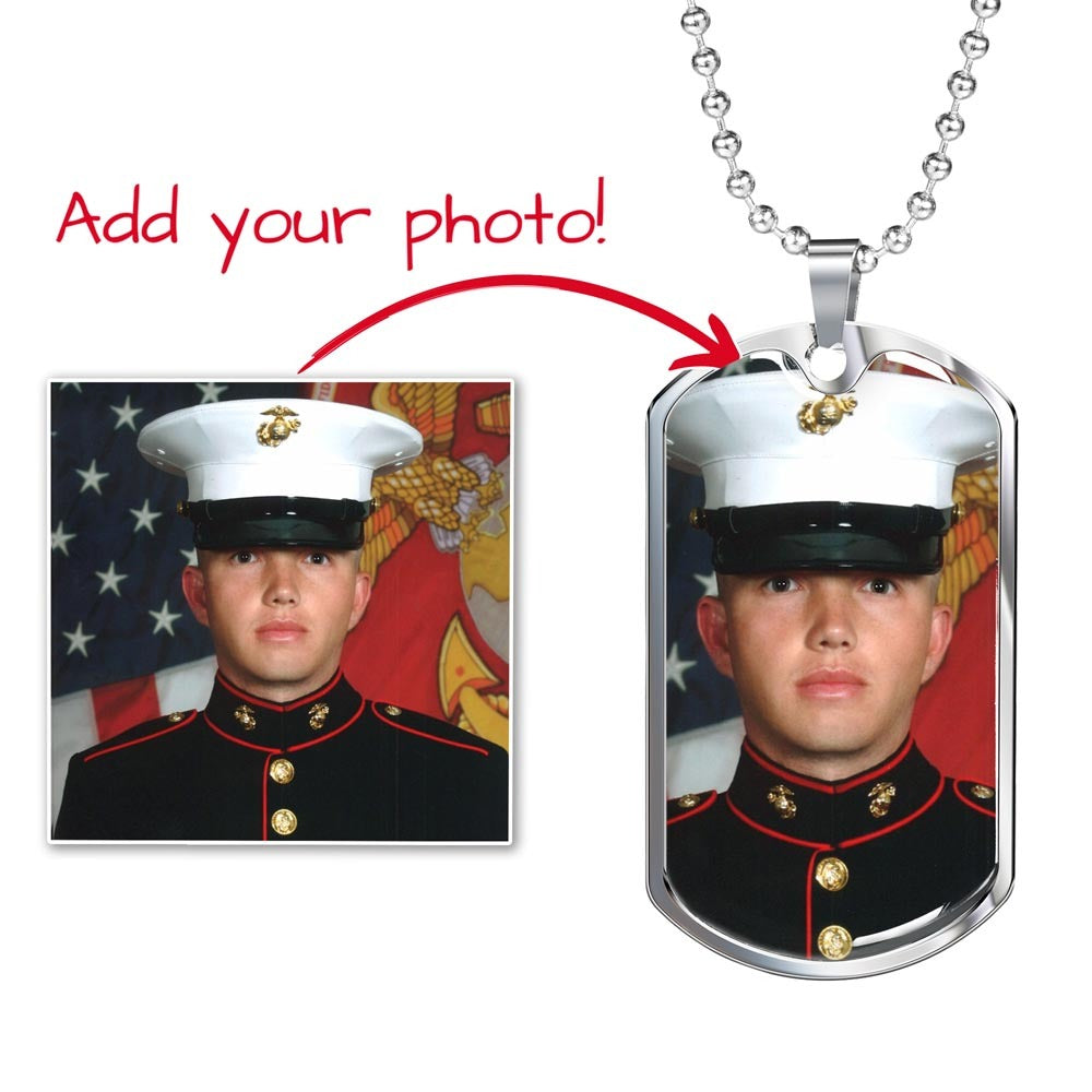Personalized Dog Tag Necklace with Engraving