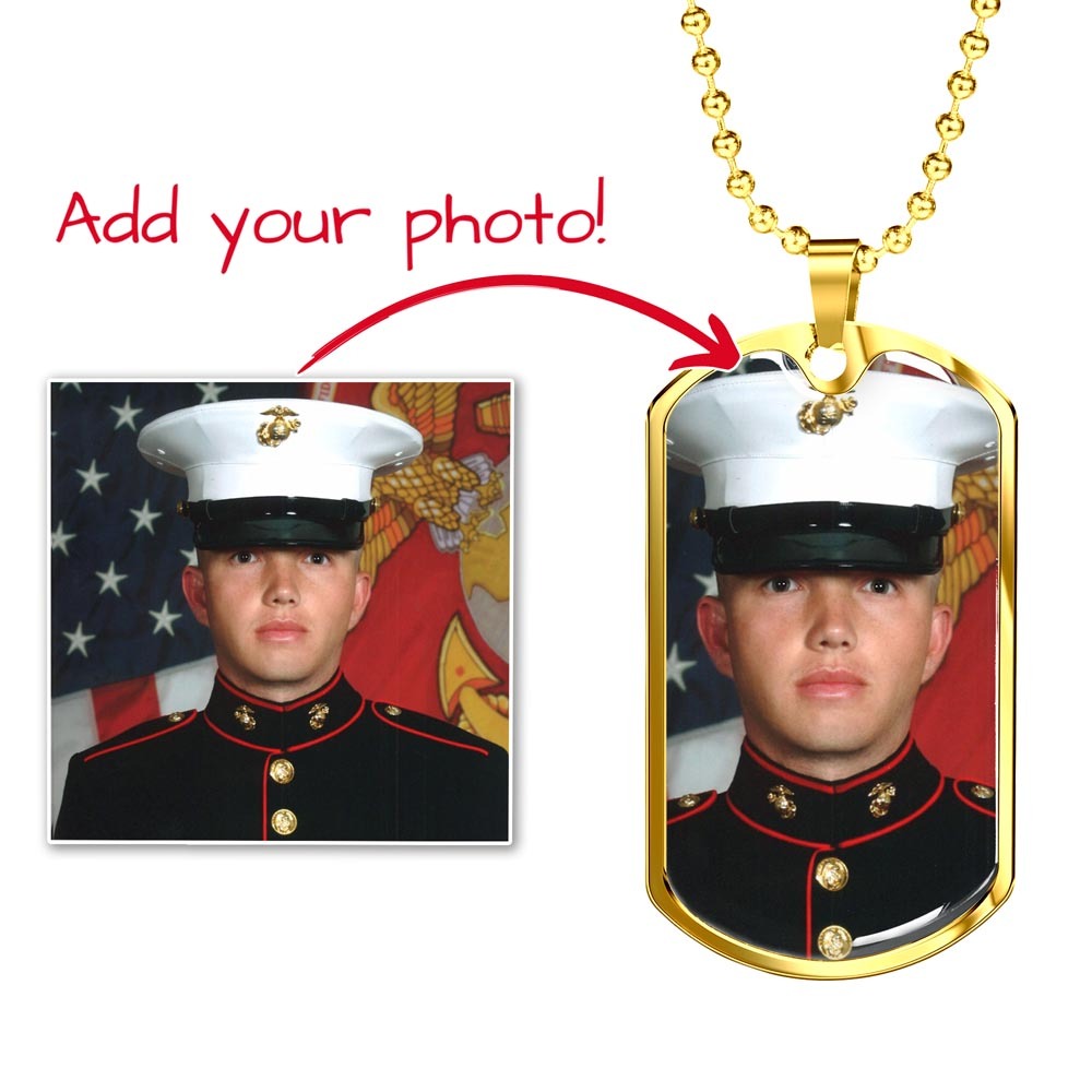 Personalized Dog Tag Necklace with Engraving